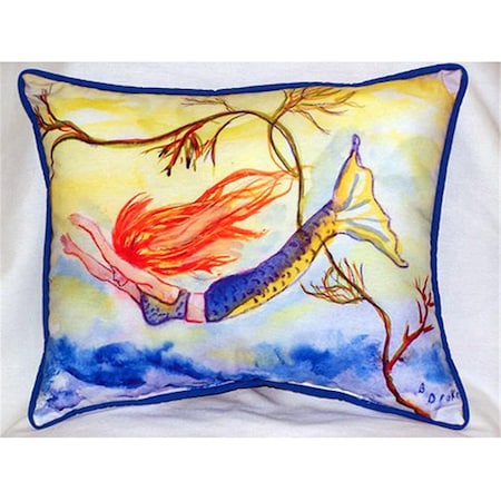 Diving Mermaid Large Pillow 16 X 20